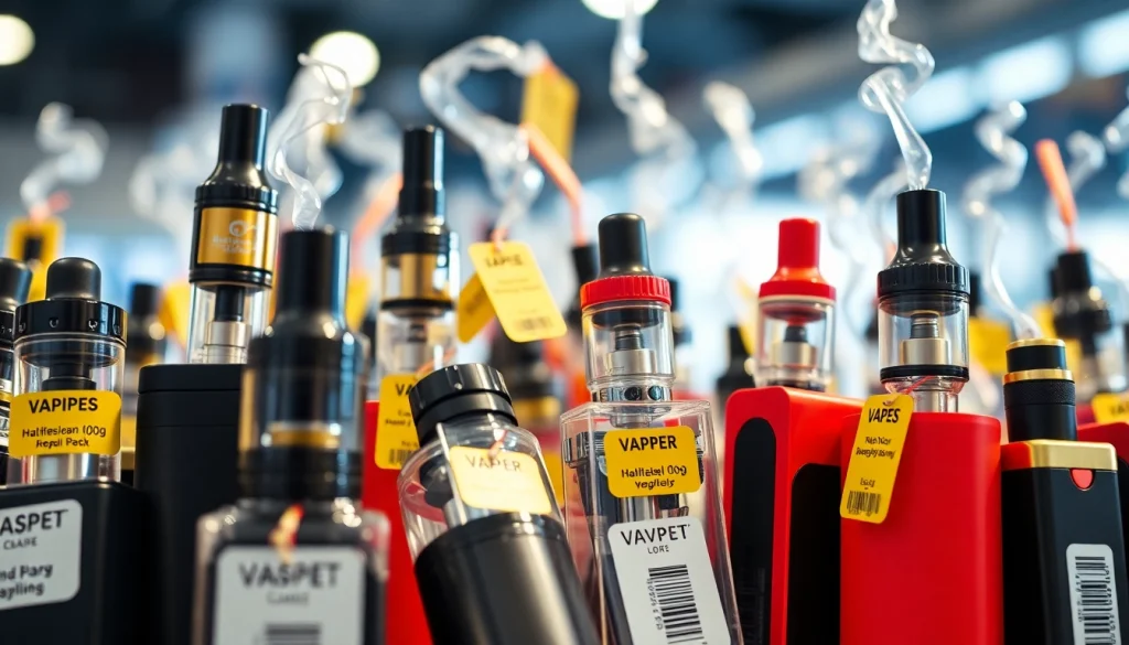 Explore various dummy vapes price tags showcasing affordability and variety.