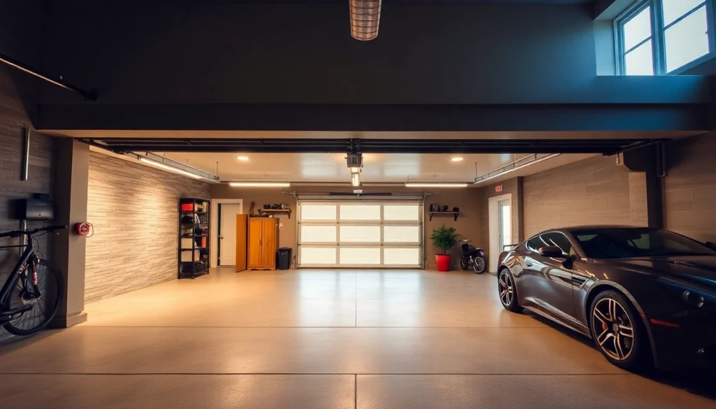 Craft a stylish custom garage featuring modern designs and spacious interiors.