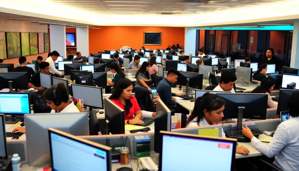 Agents working diligently in Tijuana call centers showcasing efficient customer service solutions