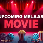 Showcase upcoming movie releases with exciting visuals and vibrant colors.