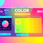 Engage with the Color prediction game in a colorful online gaming environment featuring vibrant graphics and UI elements.