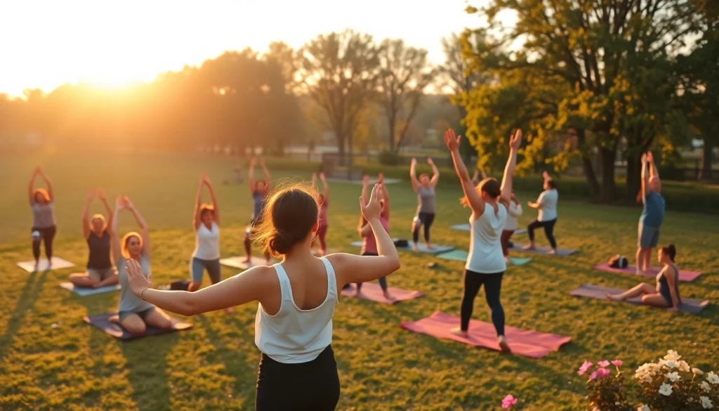 Healthlifeherald showcases individuals engaging in yoga amidst nature, promoting wellness and tranquility.