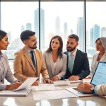 Understanding trademark registration in Dubai through a professional consultation scene.