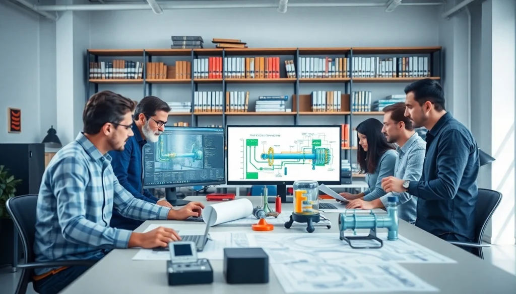 Piping stress analysis company team collaborates on advanced engineering solutions.