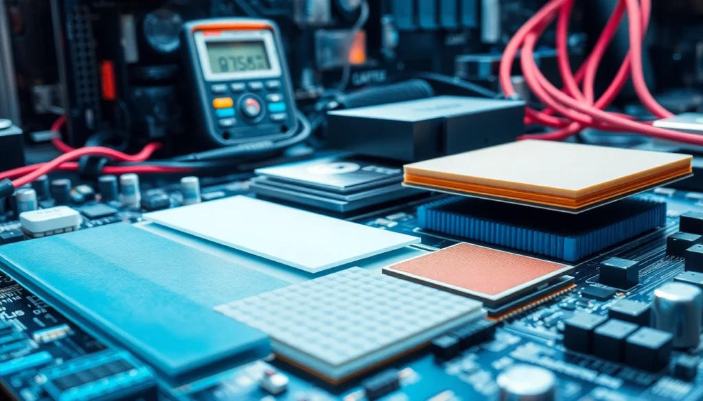 Showcasing thermal management materials effectively placed on a circuit board.