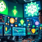 Analyze coinbase altcoin gems through vibrant cryptocurrency market visuals.