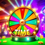 Engage with the rtp crazy time in this lively casino game setting featuring the colorful wheel.