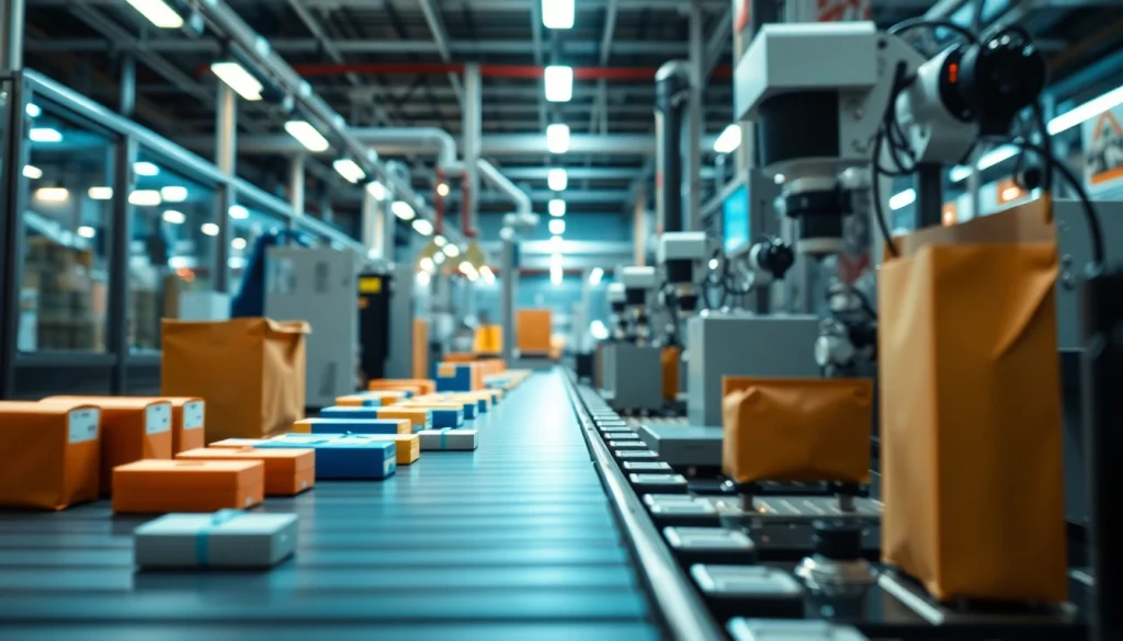 Machine vision application with automated machinery inspecting products in an industrial setting.