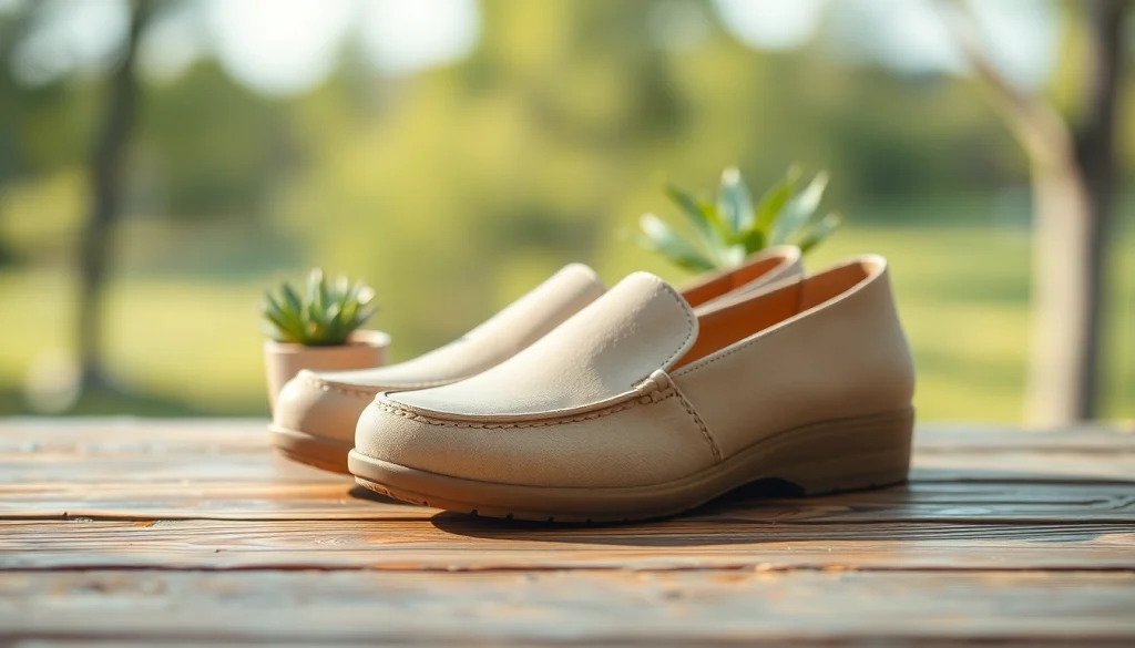 Schuhe mit breiter Zehenbox, die komfortable Passform und Design hervorheben.