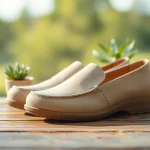 Schuhe mit breiter Zehenbox, die komfortable Passform und Design hervorheben.