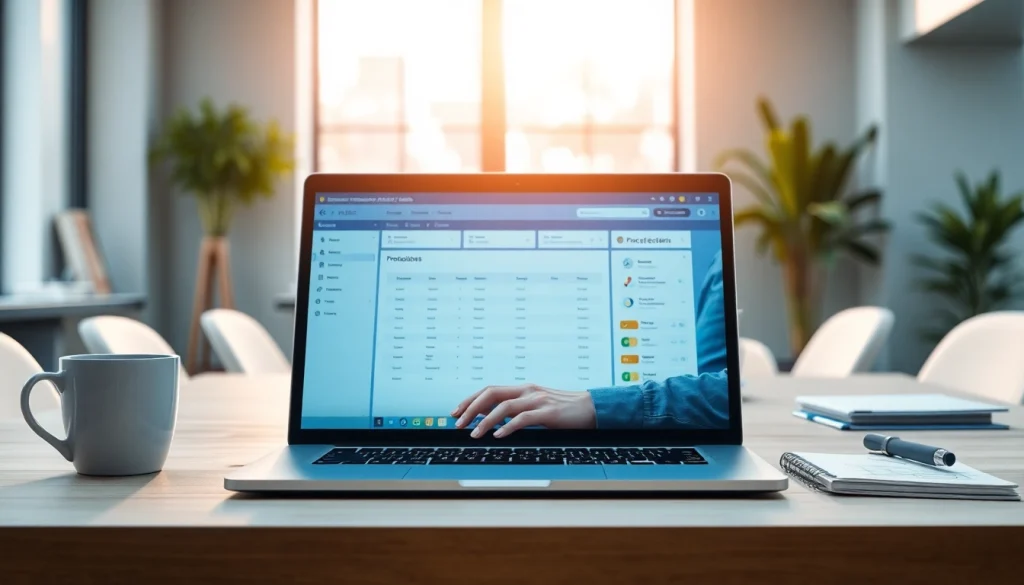 Analyze text reliability with the ai checker tool displayed on a sleek laptop screen.