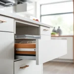 Maximize storage efficiency with a double wall drawer system that combines elegance and functionality.