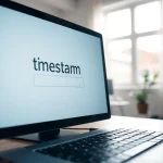 Timestamp document online showcasing a digital interface for secure document timestamping.