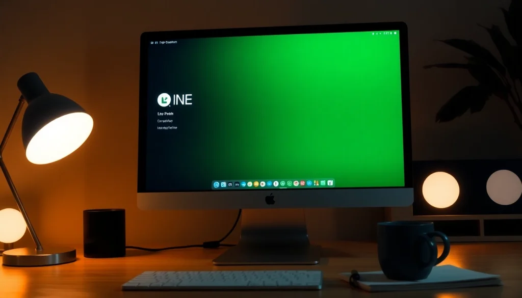 Download the 電腦版line下載 with vibrant screen display featuring user-friendly interface.