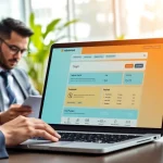 Navigate the online trademark registration platform with a professional user-friendly interface showcasing essential features.