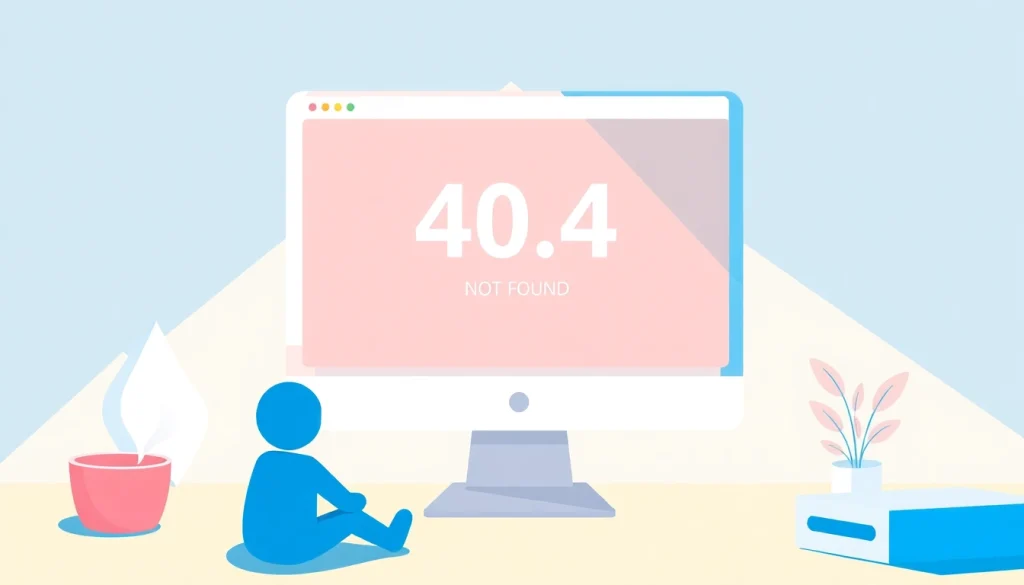 Address the 404 Not Found error while downloading line電腦版下載 on a computer screen.