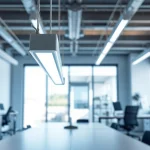 Illuminate your space with LED Batten Light enhancing modern office decor.