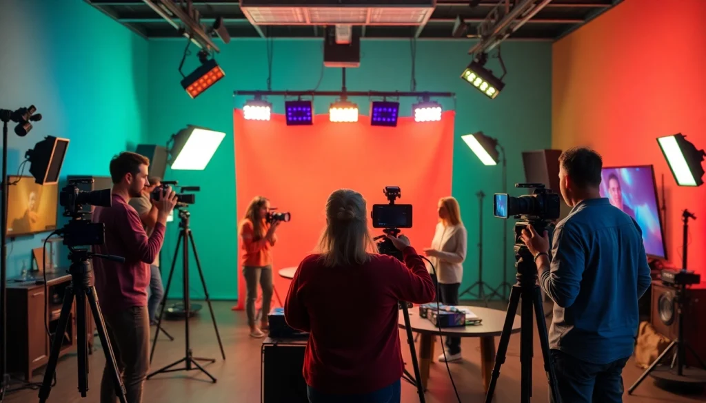 Engaging 영상제작 process highlighted by diverse creators collaborating on dynamic projects.