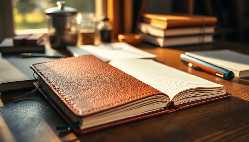 Design your custom notebooks with unique covers and pages, ready for personalization.