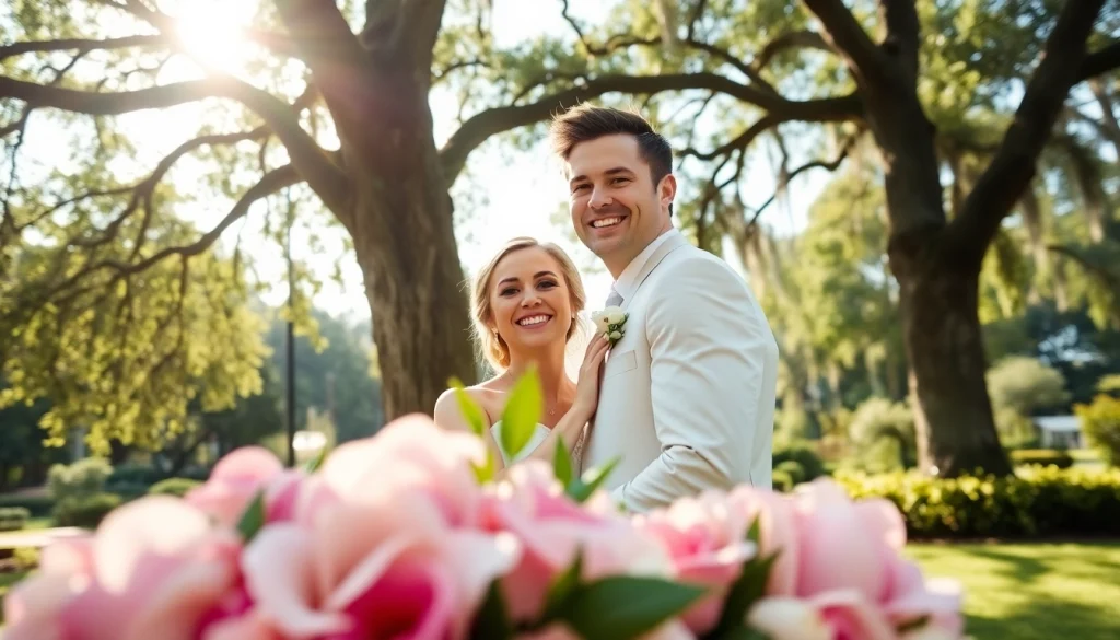 Tallahassee Wedding Photographer capturing a couple's magical outdoor ceremony.