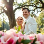 Tallahassee Wedding Photographer capturing a couple's magical outdoor ceremony.