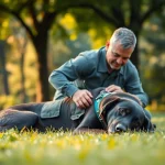 PTSD service dogs provide vital support to veterans in peaceful settings, enhancing emotional well-being.