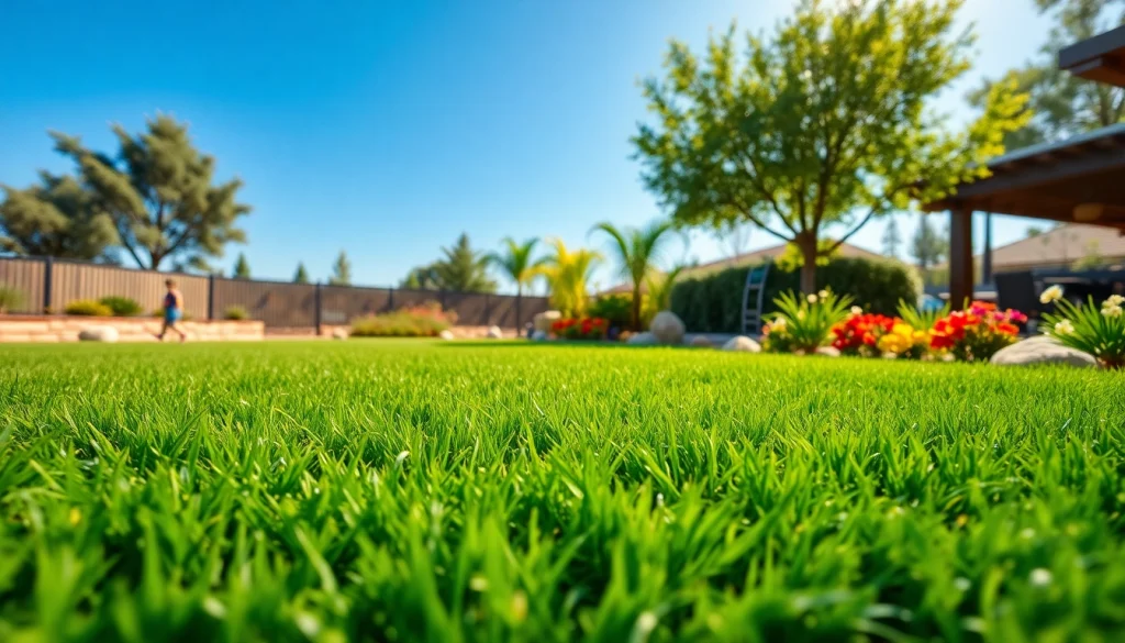Learn how long does turf last with this vibrant artificial grass landscape demonstrating quality and durability.