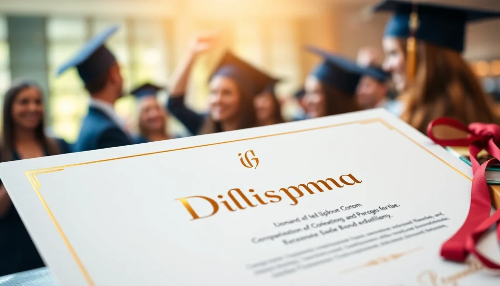 Designing the best fake diplomas with a modern aesthetic featuring gold accents and an embossed finish.