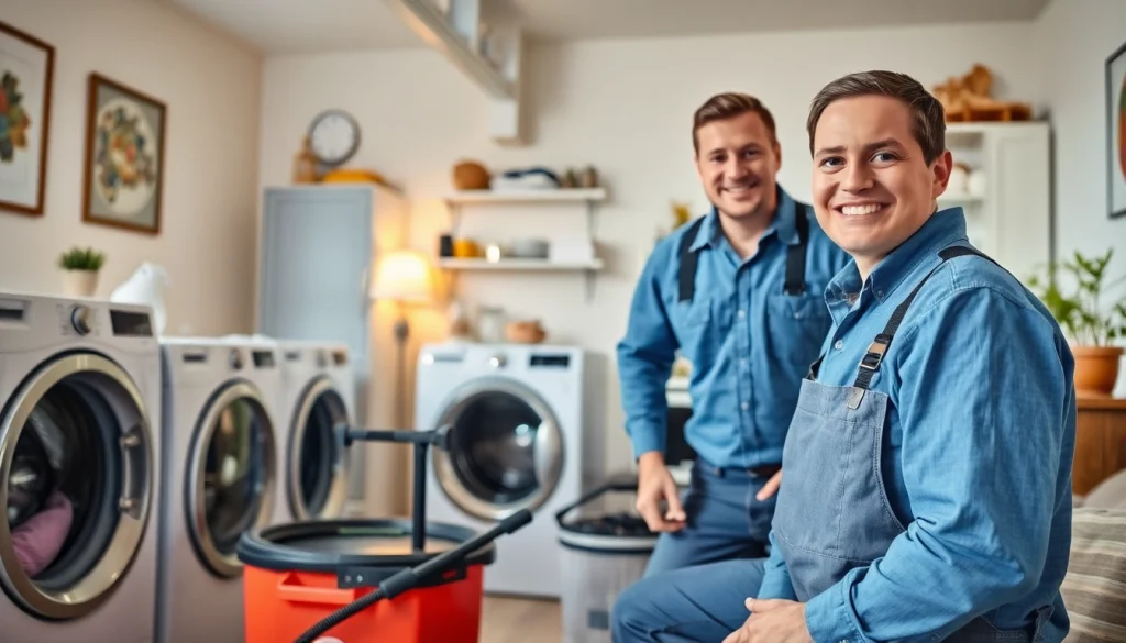 Promote dryer vent franchises near me with a vibrant scene of a technician cleaning a residential dryer vent.