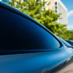 Tesla window tinting Southampton showcasing sleek vehicles with professional finishes.