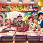 Engaged collectors with Pokémon TCG cards in India showcasing excitement and variety.