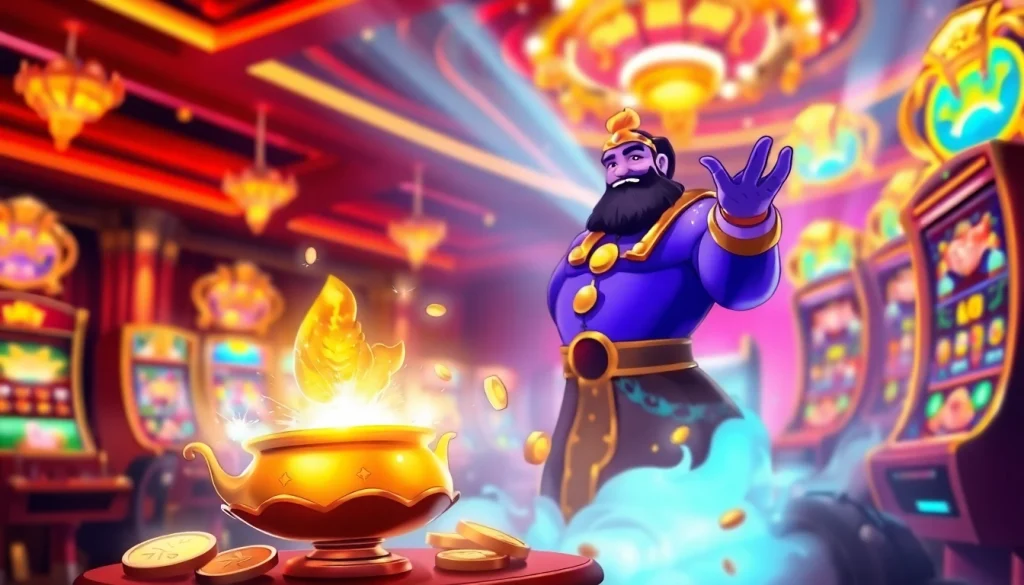 Experience the excitement of Golden genie casino with magical games and vibrant environments.