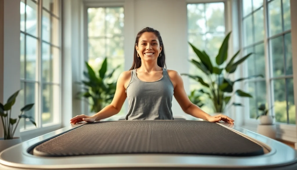 Experience whole body vibration therapy in a professional wellness environment promoting relaxation and health.