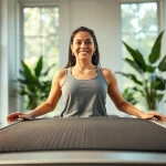 Experience whole body vibration therapy in a professional wellness environment promoting relaxation and health.