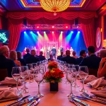 Experience an energetic dinner theater las vegas scene with elegant dining and captivating performances.